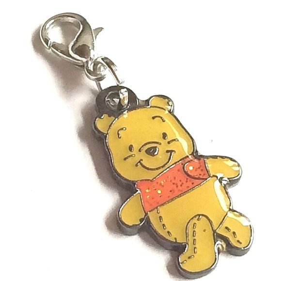 Vintage Disney Winnie the Pooh Charm Zipper Pull Clip On For Bracelet Purse - Picture 6 of 10